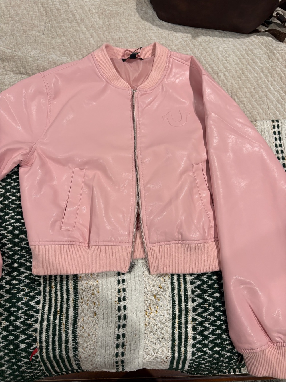 True Religion Pink Women's Bomber Jacket